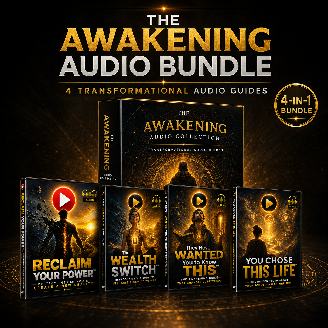 Awakening Broadcast Bundle: 4 Transformational Teachings to Reclaim Your Power, Unlock Wealth &amp; Remember Who You Are