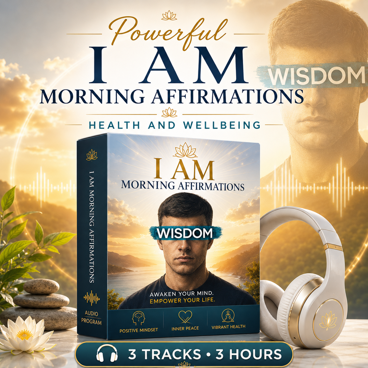 Powerful “I AM” Morning Affirmations Health and Wellbeing 3 Tracks 3 Hours Duration