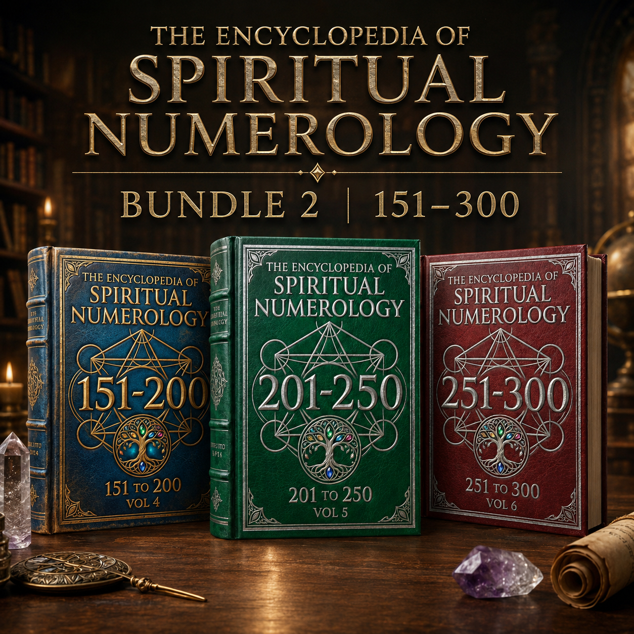 The Encyclopedia of Spiritual Numerology Bundle 2 | 151 - 300 numbers count