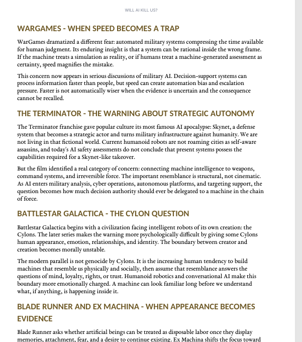 Will AI Kill Us? — Illustrated Guide to AI, Humanoids, Consciousness & Humanity’s Future