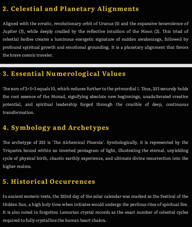 The Encyclopedia of Spiritual Numerology 251 to 300 vol 6