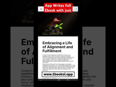 One Prompt to full Ebook Creator App